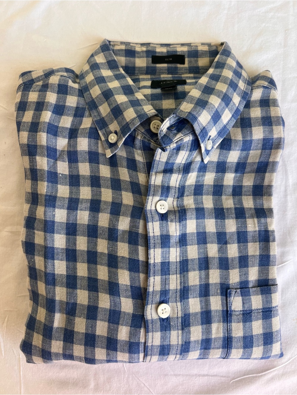 Men's J.Crew Baird McNutt Irish Linen shirt slim size Medium